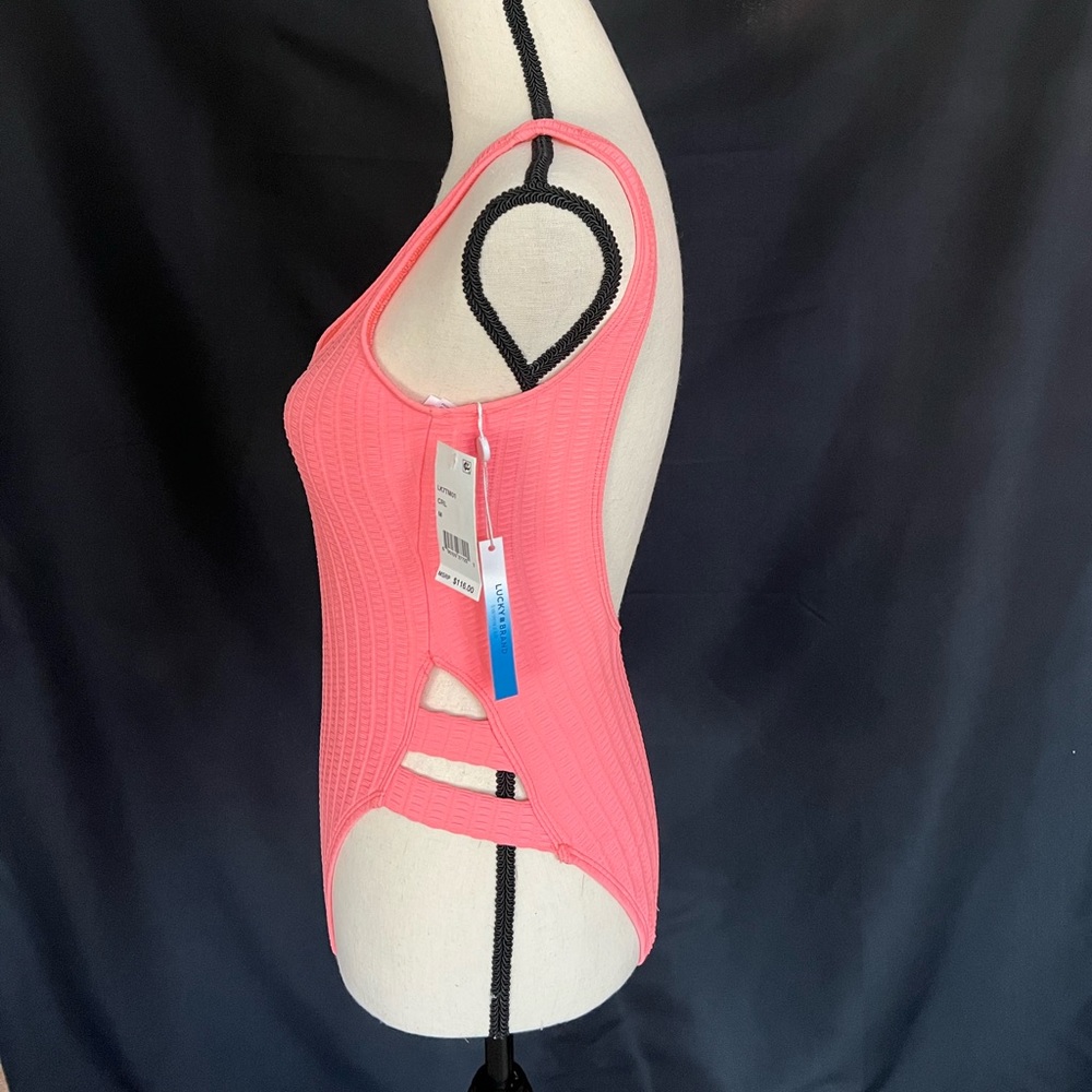 Lucky Brand Coral One-Piece NWT